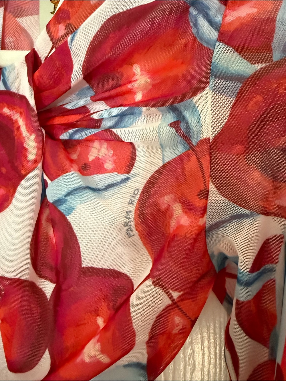 NWT FARM Rio Cheery Tulle Top S - Picture 4 of 6